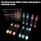 10 Colors Glow in the Dark Paint, 3D Permanent Acrylic Textile Paint (20 ml/0.68 oz), Neon Craft Painting Fabric Paint for Clothes, Canvas, T-Shirt, Ideal for Art Supplies and